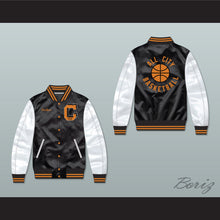 Load image into Gallery viewer, Cochise Cooley High School Black/ White Varsity Letterman Satin Bomber Jacket
