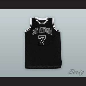Coffee Black 7 San Antonio Basketball Jersey
