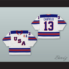 Load image into Gallery viewer, Cole Caufield 13 USA White Hockey Jersey