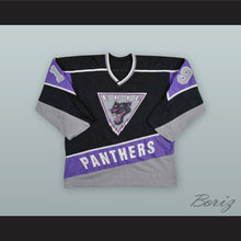 Load image into Gallery viewer, Colin Foley 19 Erie Panthers Black Hockey Jersey