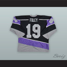 Load image into Gallery viewer, Colin Foley 19 Erie Panthers Black Hockey Jersey