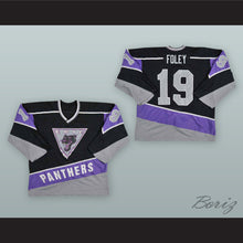 Load image into Gallery viewer, Colin Foley 19 Erie Panthers Black Hockey Jersey
