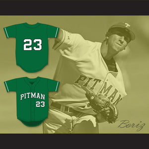 Colin Kaepernick 23 John H. Pitman High School Pride Green Baseball Jersey 1