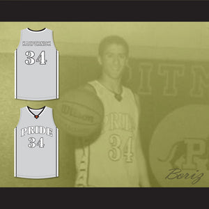 Colin Kaepernick 34 John H. Pitman High School Pride Gray Basketball Jersey 2