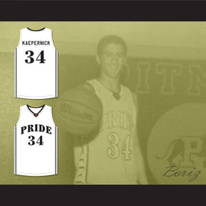 Colin Kaepernick 34 John H. Pitman High School Pride White Basketball Jersey 2