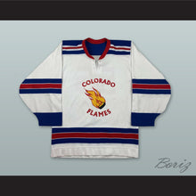 Load image into Gallery viewer, Colorado Flames 55 White Hockey Jersey
