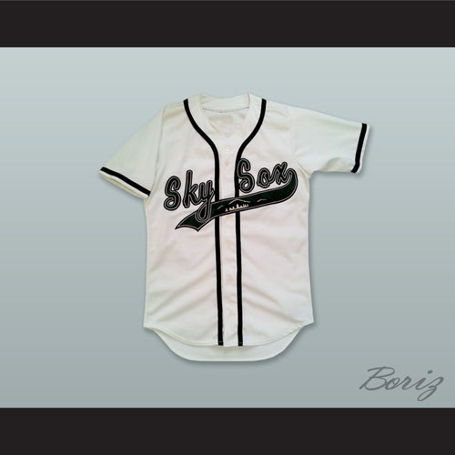 Colorado Springs Sky Sox White Button Down Baseball Jersey