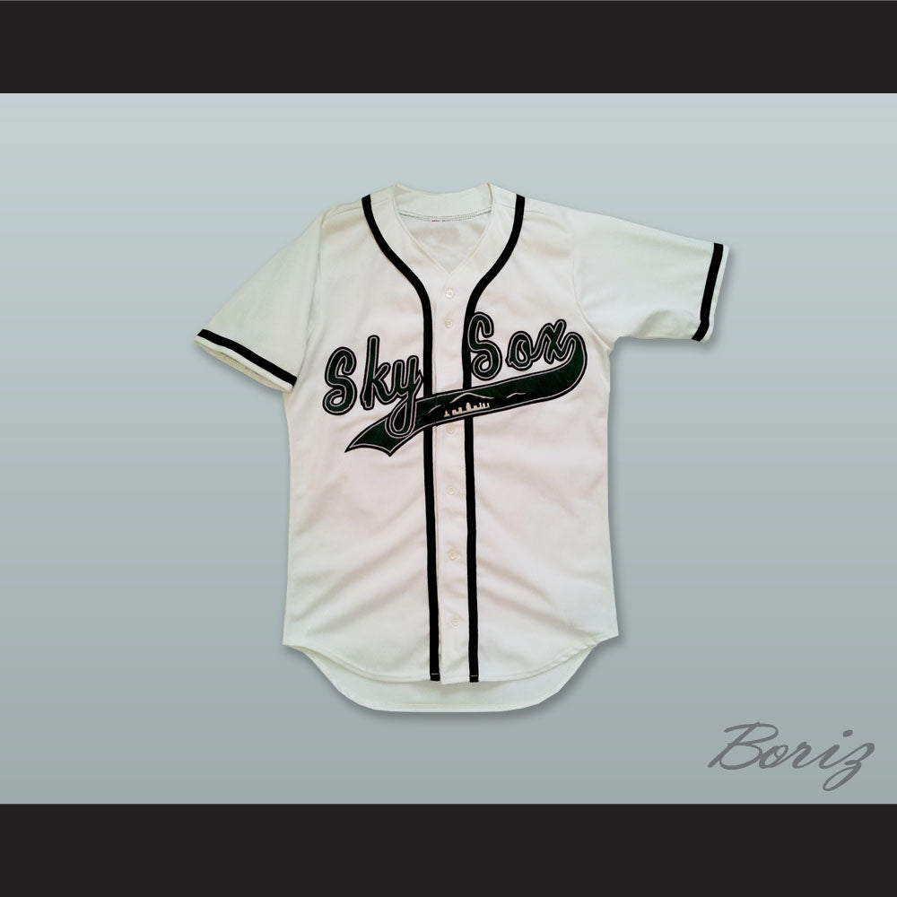 Colorado Springs Sky Sox White Button Down Baseball Jersey