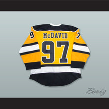 Load image into Gallery viewer, Connor McDavid 97 Erie Otters Yellow Hockey Jersey