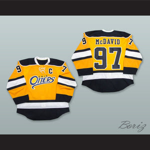 Connor McDavid 97 Erie Otters Yellow Hockey Jersey