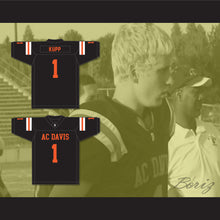 Load image into Gallery viewer, Cooper Kupp 1 A.C. Davis High School Pirates Black Football Jersey 2