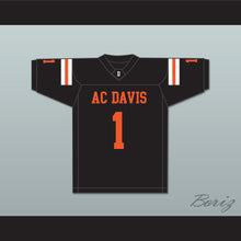 Load image into Gallery viewer, Cooper Kupp 1 A.C. Davis High School Pirates Black Football Jersey 1