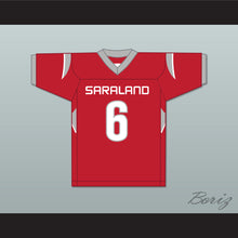 Load image into Gallery viewer, Cordale Flott 6 Saraland High School Spartans Red Football Jersey 1