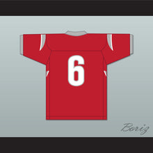 Load image into Gallery viewer, Cordale Flott 6 Saraland High School Spartans Red Football Jersey 1