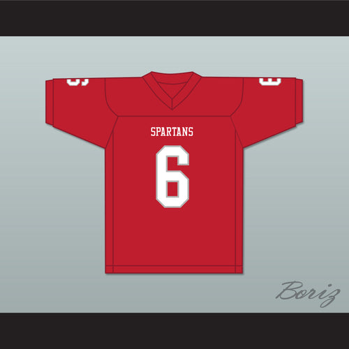 Cordale Flott 6 Saraland High School Spartans Red Football Jersey 4