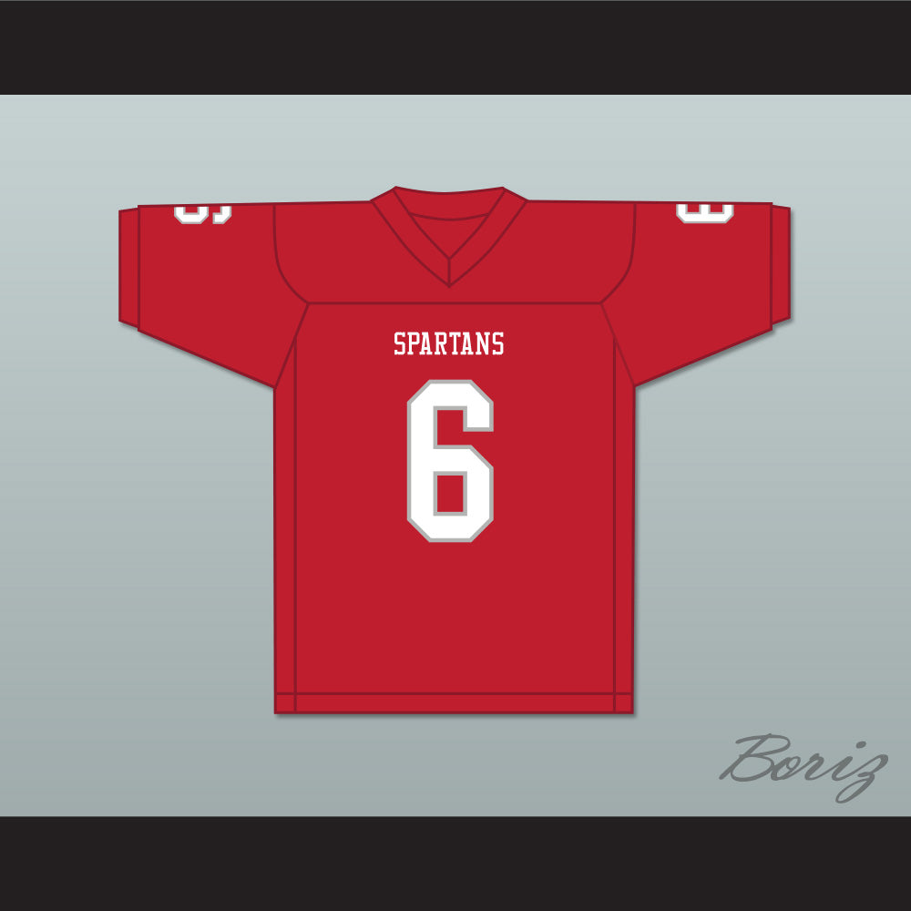 Cordale Flott 6 Saraland High School Spartans Red Football Jersey 4