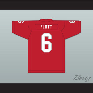 Cordale Flott 6 Saraland High School Spartans Red Football Jersey 4