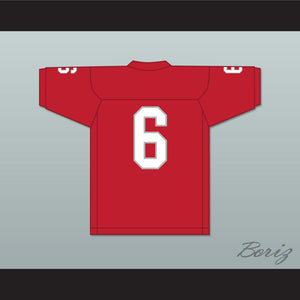 Cordale Flott 6 Saraland High School Spartans Red Football Jersey 3