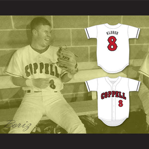 Corey Kluber 8 Coppell High School Cowboys White Baseball Jersey 2