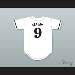 Corey Seager 9 Northwest Cabarrus High School Trojans White Baseball Jersey 2