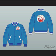 Load image into Gallery viewer, Cornwall Aces Light Blue Varsity Letterman Jacket-Style Sweatshirt