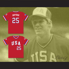 Load image into Gallery viewer, Cory Snyder 25 1984 USA Team Red Baseball Jersey