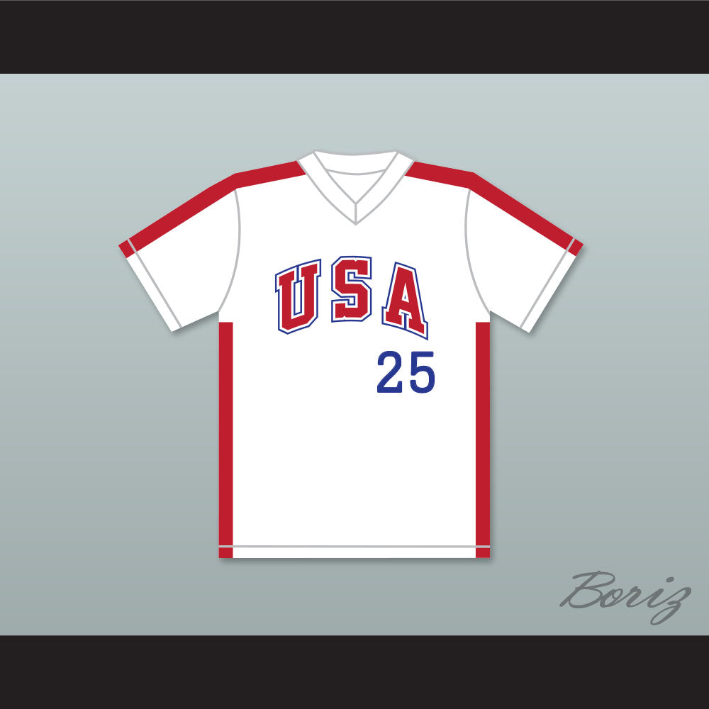 Cory Snyder 25 1984 USA Team White Baseball Jersey