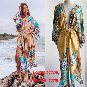 Cotton Long Beach Dress Robe de Plage Swimwear Women Cover ups Tunic Pareo Beach Cover up Kaftan Beach Saida de Praia Beachwear