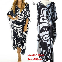 Load image into Gallery viewer, Cotton Long Beach Dress Robe de Plage Swimwear Women Cover ups Tunic Pareo Beach Cover up Kaftan Beach Saida de Praia Beachwear