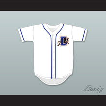 Load image into Gallery viewer, Crash Davis 8 Durham Bulls Button Down White Baseball Jersey