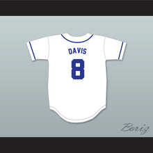 Load image into Gallery viewer, Crash Davis 8 Durham Bulls Button Down White Baseball Jersey