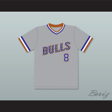 Load image into Gallery viewer, Crash Davis 8 Durham Bulls Gray Baseball Jersey 1
