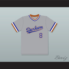 Load image into Gallery viewer, Crash Davis 8 Durham Bulls Gray Baseball Jersey 2