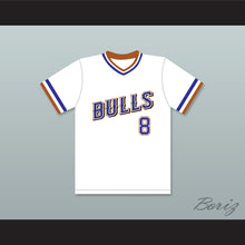 Load image into Gallery viewer, Crash Davis 8 Durham Bulls White Baseball Jersey 1