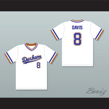 Load image into Gallery viewer, Crash Davis 8 Durham Bulls White Baseball Jersey 2
