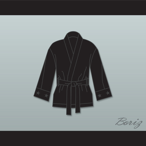 Adonis 'Creed' Johnson Black Satin Half Boxing Robe Creed II