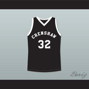 Monica Wright 32 Crenshaw High School Black Basketball Jersey