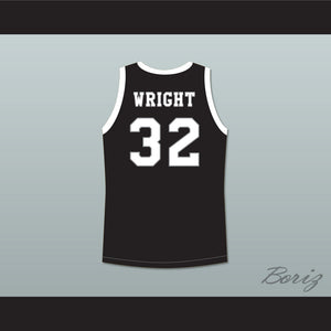 Monica Wright 32 Crenshaw High School Black Basketball Jersey