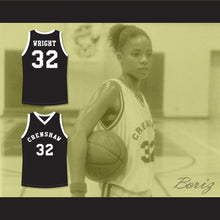 Load image into Gallery viewer, Monica Wright 32 Crenshaw High School Black Basketball Jersey