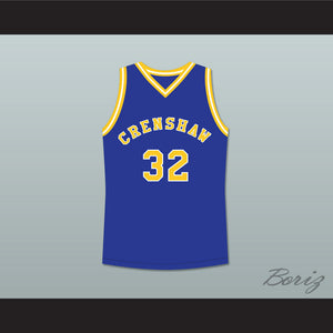 Monica Wright 32 Crenshaw High School Blue Basketball Jersey Love and Basketball