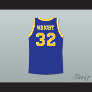 Monica Wright 32 Crenshaw High School Blue Basketball Jersey Love and Basketball