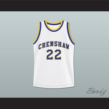 Load image into Gallery viewer, Quincy McCall 22 Crenshaw High School White Basketball Jersey Love and Basketball 2