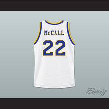 Load image into Gallery viewer, Quincy McCall 22 Crenshaw High School White Basketball Jersey Love and Basketball 1