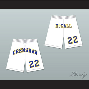 Quincy McCall 22 Crenshaw High School Basketball Shorts