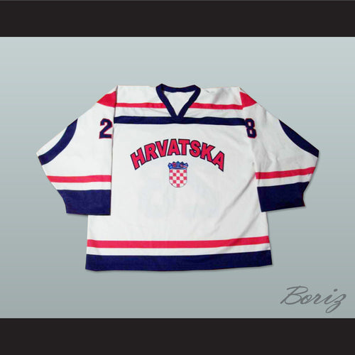 Croatia National Team White Hockey Jersey