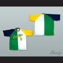 Load image into Gallery viewer, Crooklyn 8 Green-White-Navy Blue-Yellow Button Down Baseball Jersey
