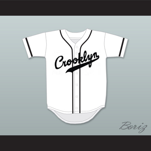 Crooklyn Black On White Baseball Jersey