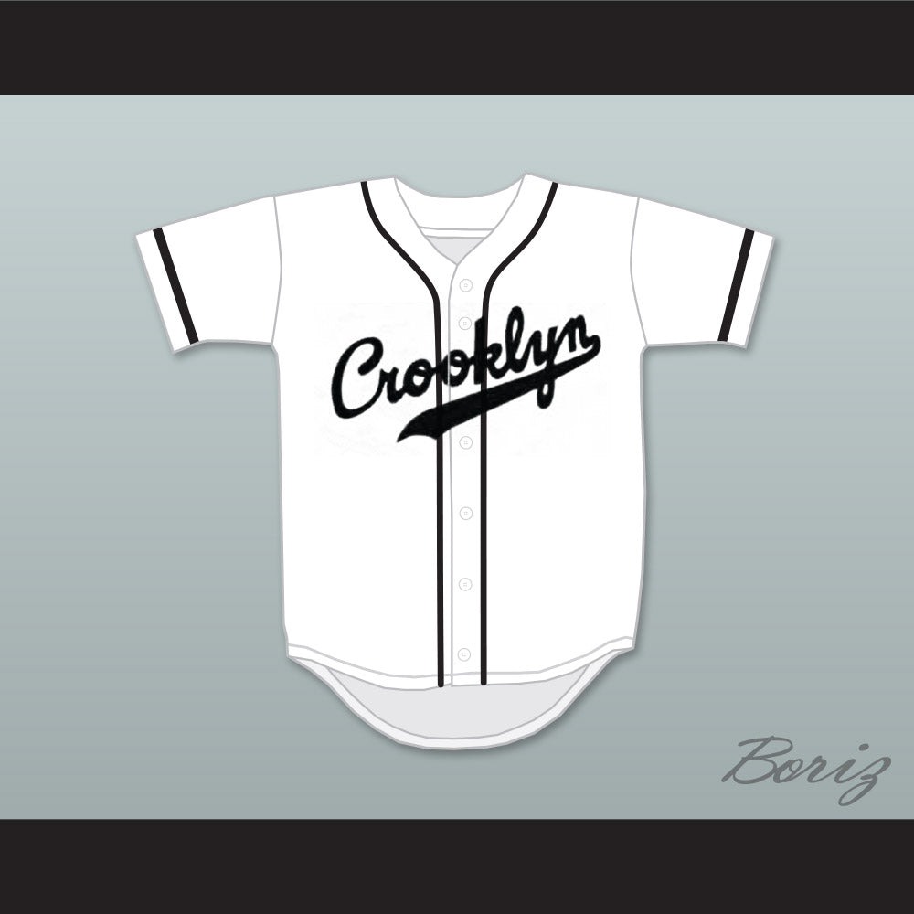 Crooklyn Black On White Baseball Jersey