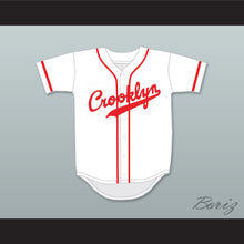 Load image into Gallery viewer, Crooklyn Red On White Baseball Jersey