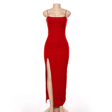 Load image into Gallery viewer, Cryptographic Sexy Women's Maxi Dresses Strap Backless Split Long Dress Fashion Fall 2019 Elegant Ladies Party Club Dresses